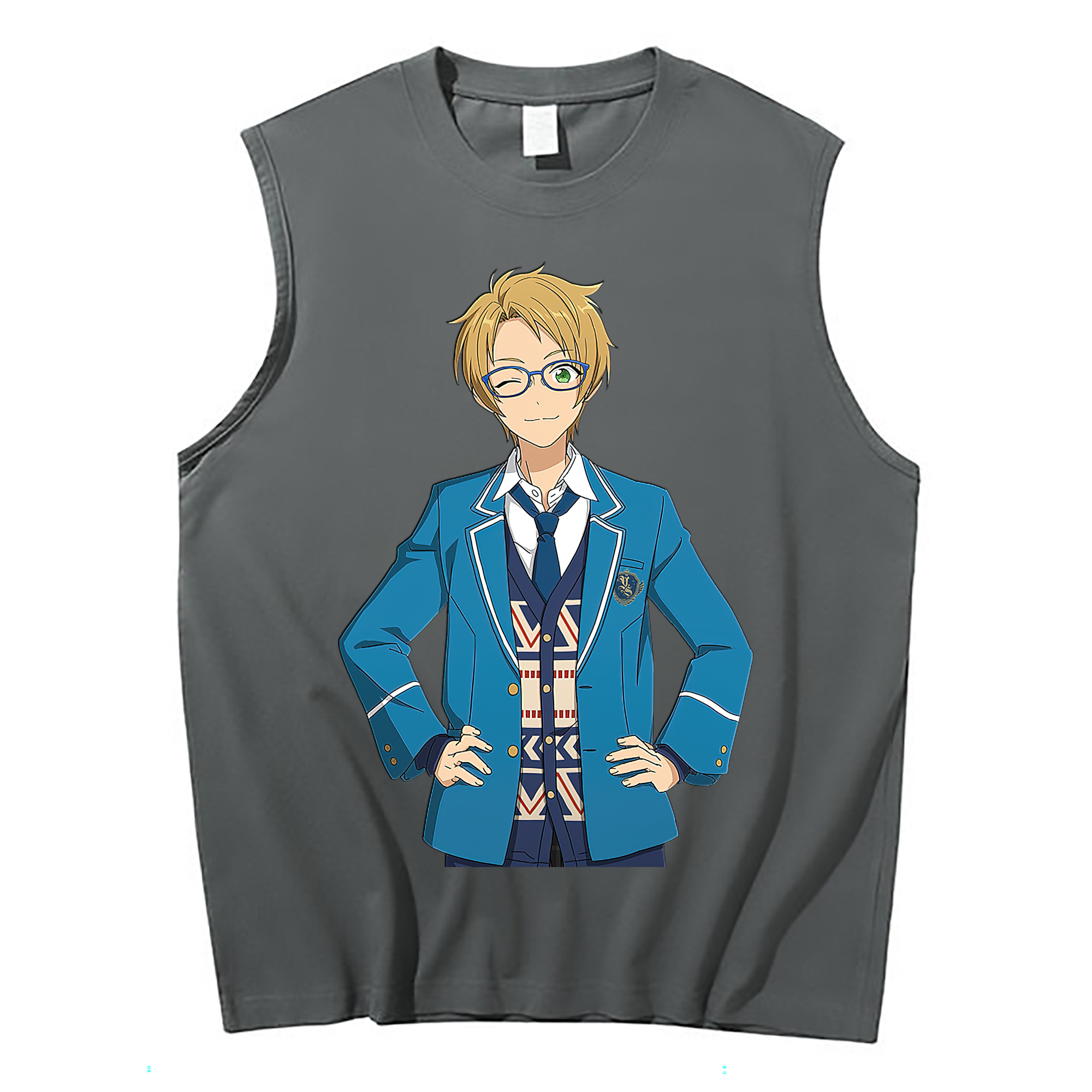 （画像用） あんさんぶるスターズ! Ensemble Stars コットン100％タンクトップ（フロントプリント）